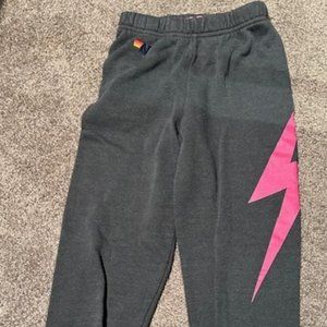 Aviator Nation Girls Size 10 black sweatpants